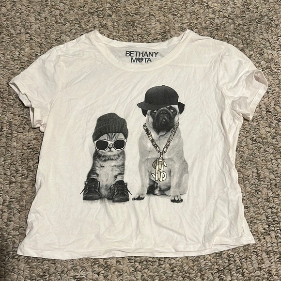 Cat dog graphic tshirt - Picture 1 of 3